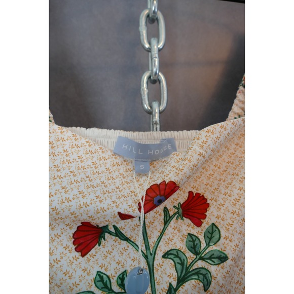 Hill House Home The Pippa Dress Block Print Poppy Ruffle Sleeve Cottagecore S - Picture 10 of 12